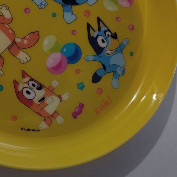 Zak! Yellow Bluey Plastic Plates Kids Party Supplies Bingo Bandit Chilli 7.5 Zak - Picture 5 of 9